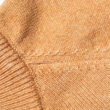 Zipped cashmere wool blend cardigan