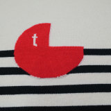 Striped cashmere wool blend oversize jumper