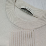 Striped cashmere wool blend oversize jumper