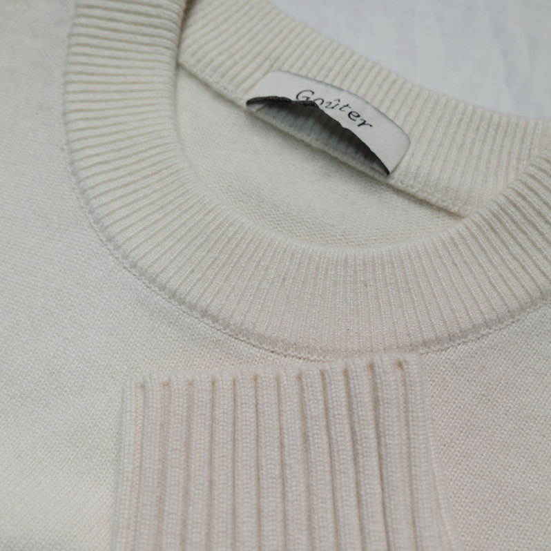 Striped cashmere wool blend oversize jumper