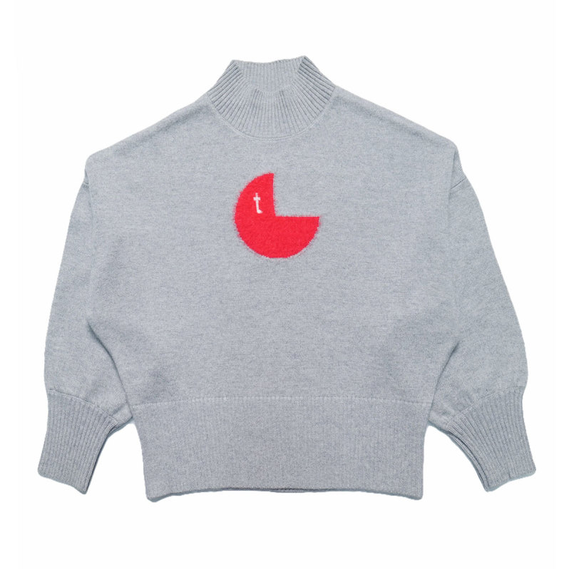 Turtleneck cashmere wool blend jumper