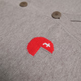 Unisex cashmere wool blend cardigan