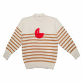 Striped cashmere wool blend oversize jumper