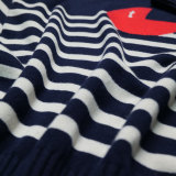 Striped cashmere wool blend oversize jumper