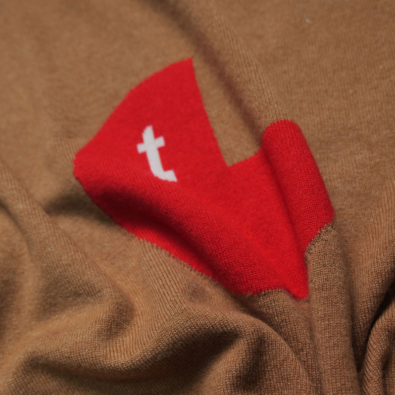 Regular fit cashmere wool blend jumper