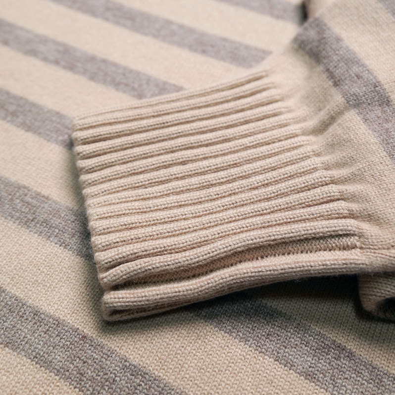 Striped cashmere wool blend oversize jumper 