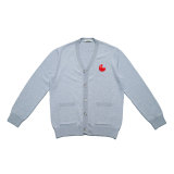Light grey cashmere wool blend cardigan