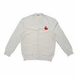 Paper white cashmere wool blend cardigan