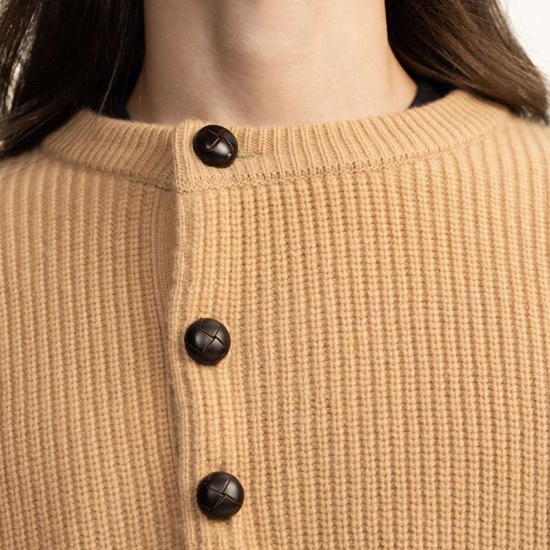 Half-Button wool sweater
