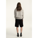 Half-button wool sweater