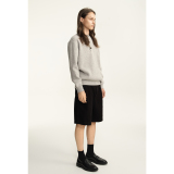 Half-button wool sweater