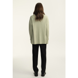 Ribbed cashmere open cardigan