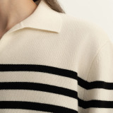 Wool polo sweater
