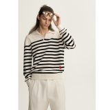 Wool polo sweater