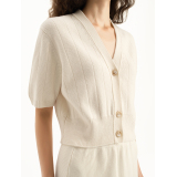 Striped Knitting wool cardigan