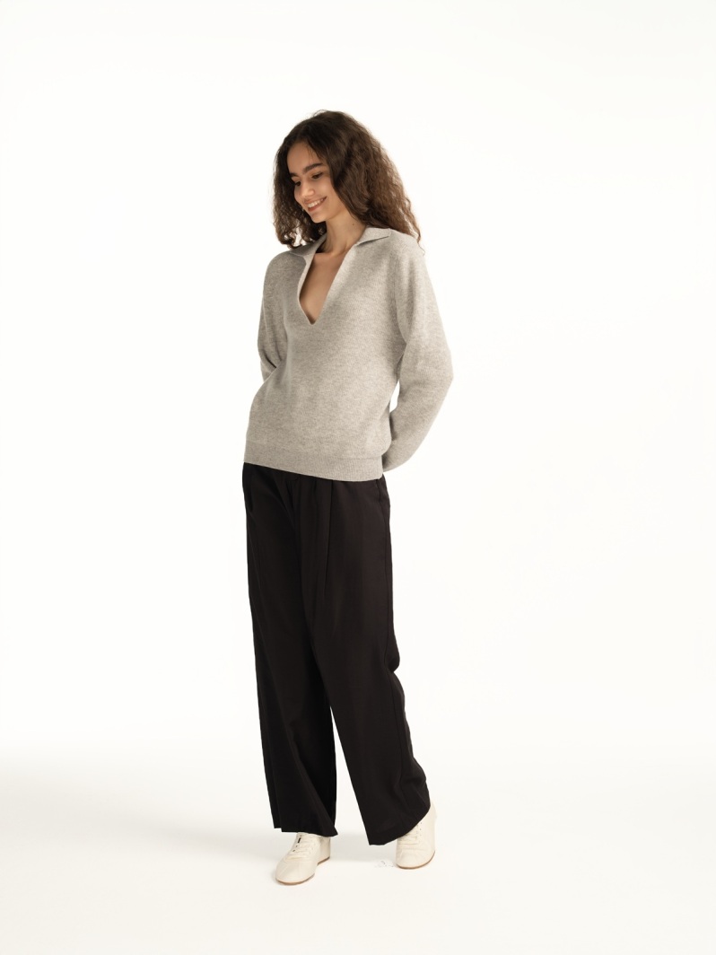 Ribbed wool sweater