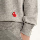 Wool polo sweater