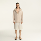 Unisex oversized wool hoodie