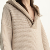 Unisex oversized wool hoodie
