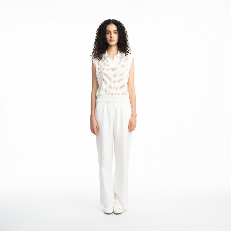 LACE-KNIT VEST