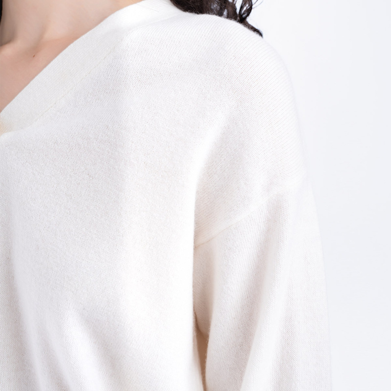 Wool V-neck sweater
